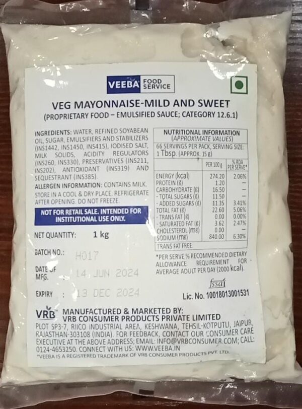 Veeba Mild N Sweet Mayo