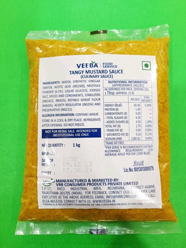 Veeba Tangy Mustard sauce
