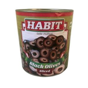 Habit Black Olives Slice 3kg