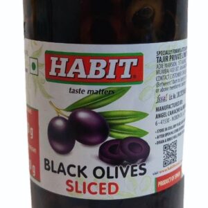 Habit Black Olives Slice 680ml