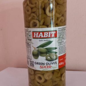 Habit Green Olive Slices 680ml