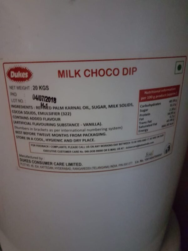 Morde Milk Chocodip 20kg