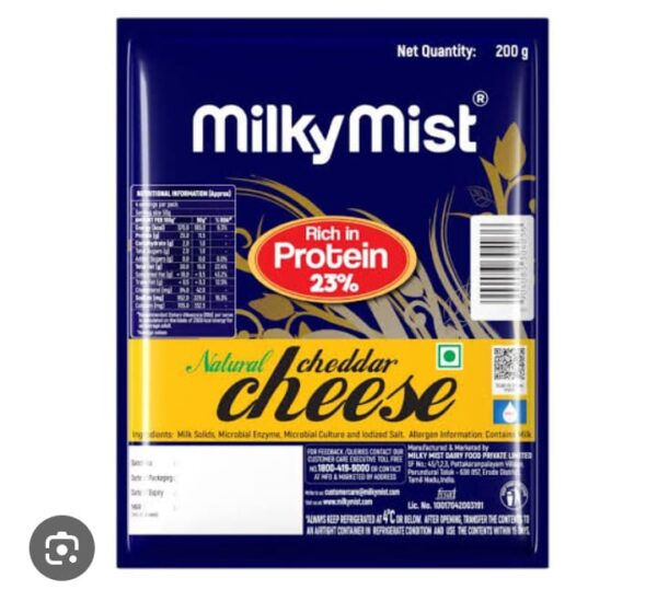 Milkymist Cheddar Cheese 200grm              