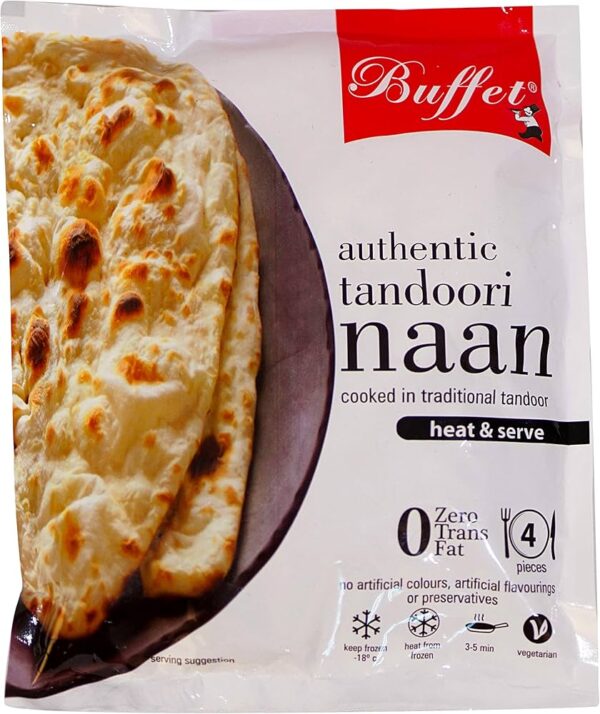 Buffet Tandoori Plain Naan 340gm