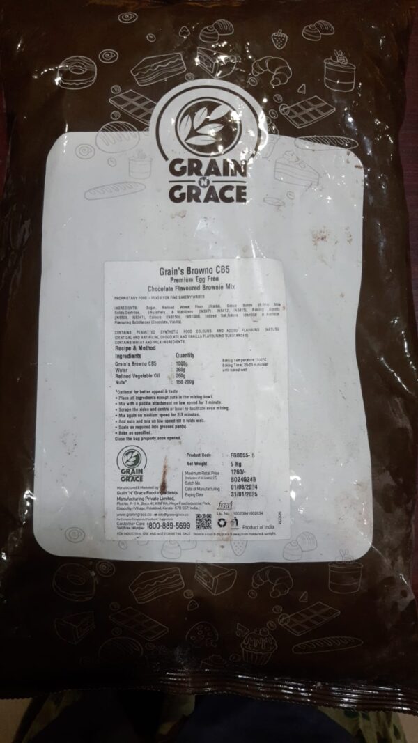 Grain and Grace Egg-Free Brownie 5kg