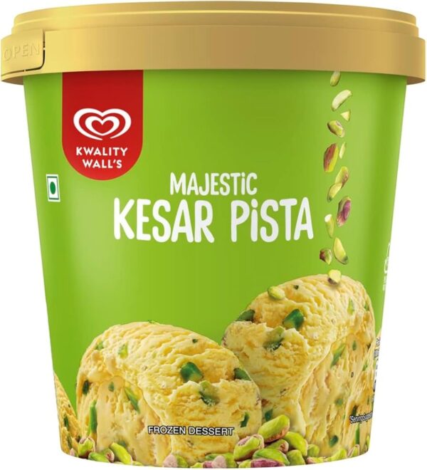 Kwality Walls Kesar Pista Tub 500ml(1*2)