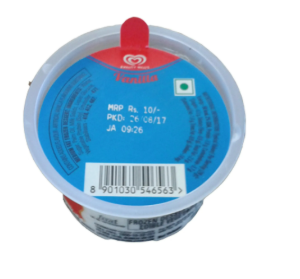Kwality Walls Vanilla Cup 55ml(1*24)